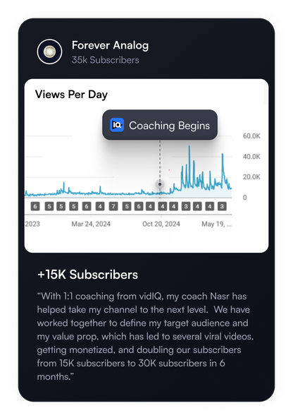 YouTube Coaching - 1st Month Offer